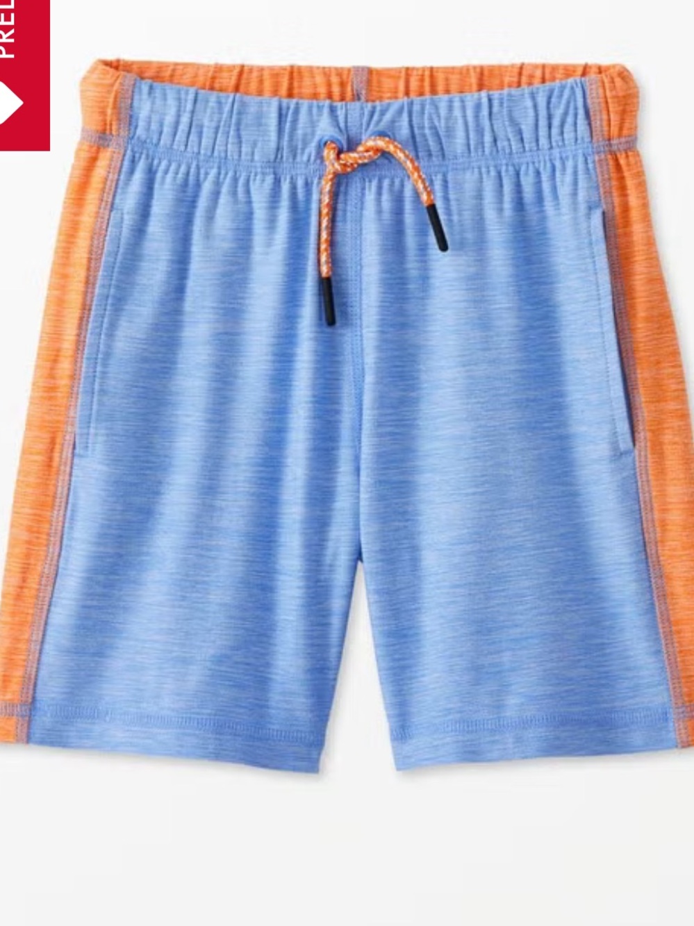 Hanna Andersson Blue & Orange Athletic Drawstring Shorts